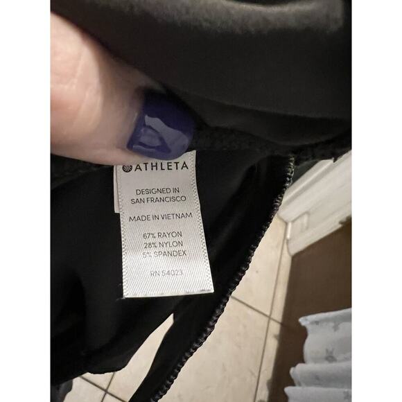 Athleta Gray Sienna Skinny Pants Straight Leg Knit Pants Sz 10T Career Business - Picture 7 of 9